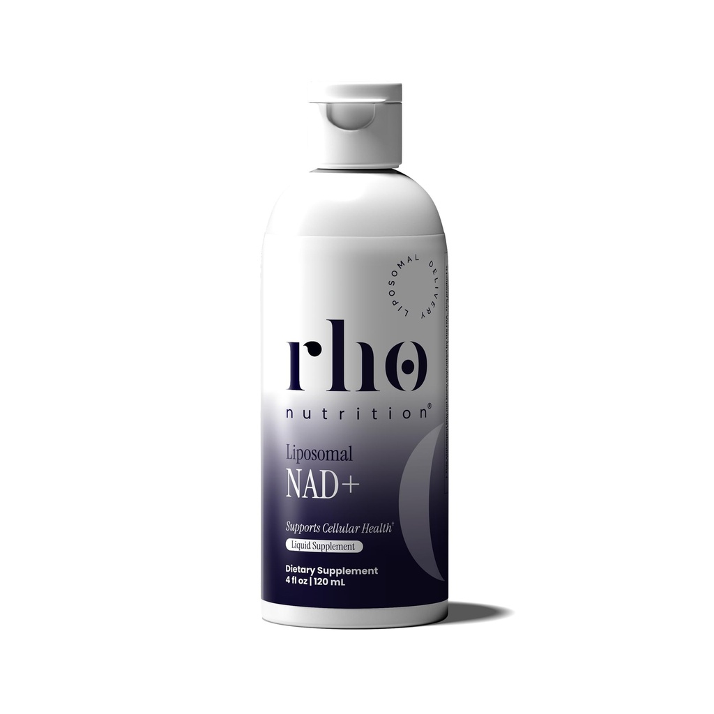 Rho Nutrition Liposomal NAD+ – Suplemento líquido diseñado para ayudar a la absorción – Forma activa de NAD+ Ayuda a apoyar la salud celular normal, el envejecimiento saludable, el metabolismo energético y la realidad general