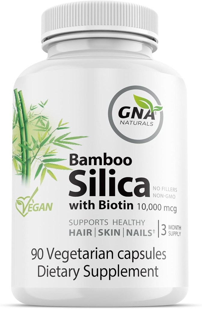 Bamboo Silica con Biotin Vegan Friendly 3 Month Supply
