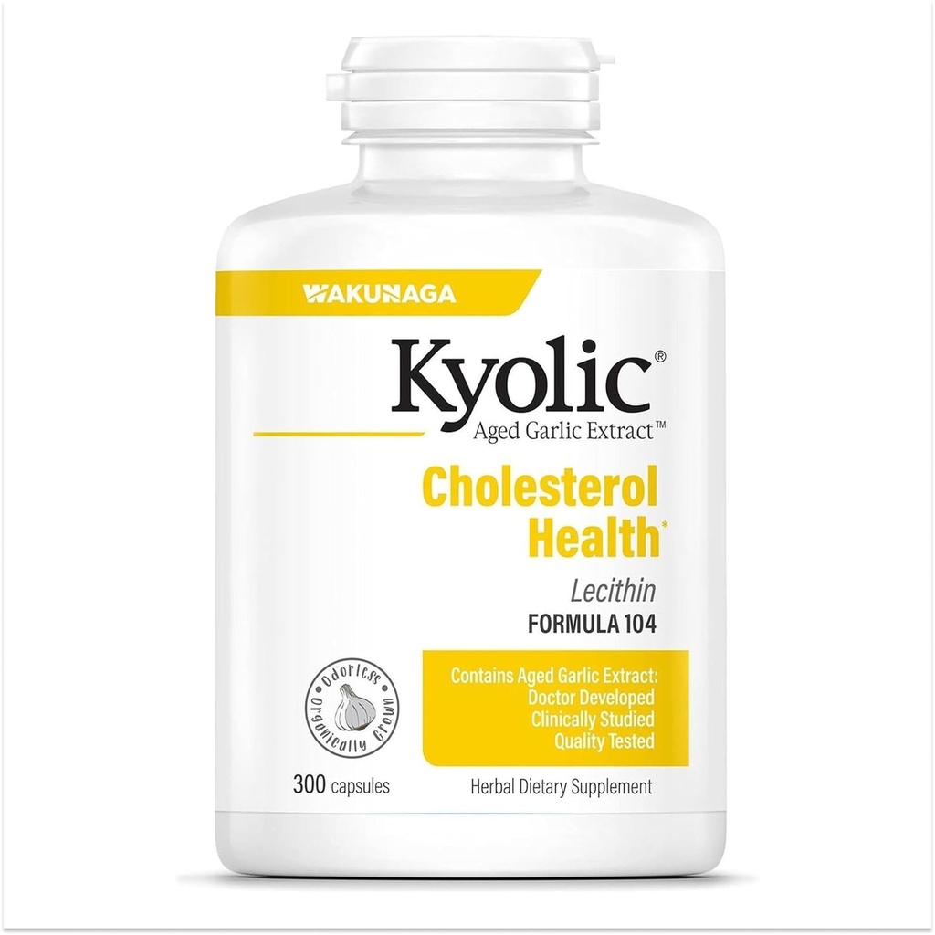 Extracto de ajo envejecido Kyolic Fórmula 104, Salud Colesteral