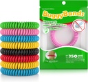 12 Pack Mosquito Repelente Pulseras, Banda Inalámbrica gratuita, natural y impermeable