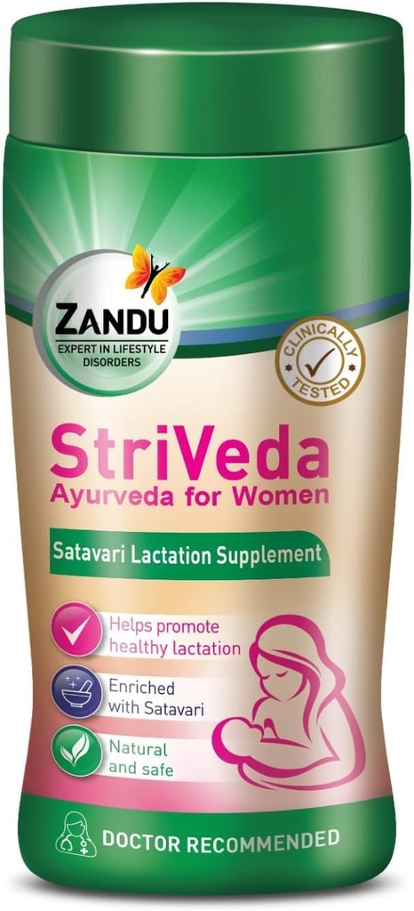 Nutranix TNA StriVeda Satavari Lactation Supplement for Increasing Breast Milk Supply, 210 g, Doctor Recomendado, Natural y Seguro