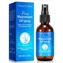 Espray de magnesio, spray de aceite de magnesio puro para pies, ingredientes naturales en botella de vidrio, fácil de absorber y utilizar 1Pack