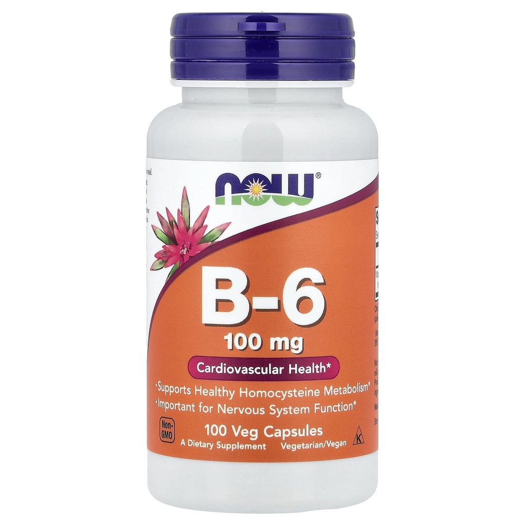Ahora Alimentos B-6 100 mg 100 cápsulas