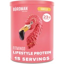 BIRDMAN Fitmingo Vegan Protein Powder con Inositol, Colagen Boosters, Acido Hialurónico y Vitaminas ANTE Bajo Carb, Dairy Free, Baja Calorie Ø 23g Planta Basada Blueberry Protein Polvo con Myo-Inositol