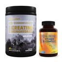 BioEmblem Vitamina B-Complex y Polvo de Monohidrato de Creatina