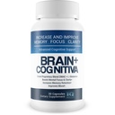 Brain+ Cognitiva - Soporte Cognitivo Avanzado - Ayuda Aumentar y Mejorar la memoria, aumentar el enfoque mental y apoyar la claridad mental - Capsules alfa-GPC para soporte cerebral y Boost Nootropic Opti