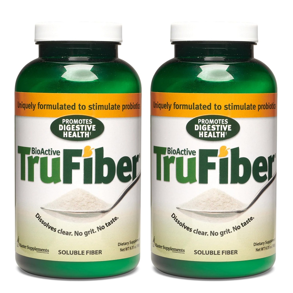 Suplementos Maestros TruFiber - 6.35 oz, Pack of 2 - Prebiótico Fiber to Help Boost Probiotic Growth - Supports Digestive Health - Vegan, Gluten Free - 100 Total Servings