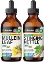 BIO KRAUTER Mullein Tincture 4 Fl. Oz. &amp; Stinging Nettle Tincture 4 Fl. Oz.