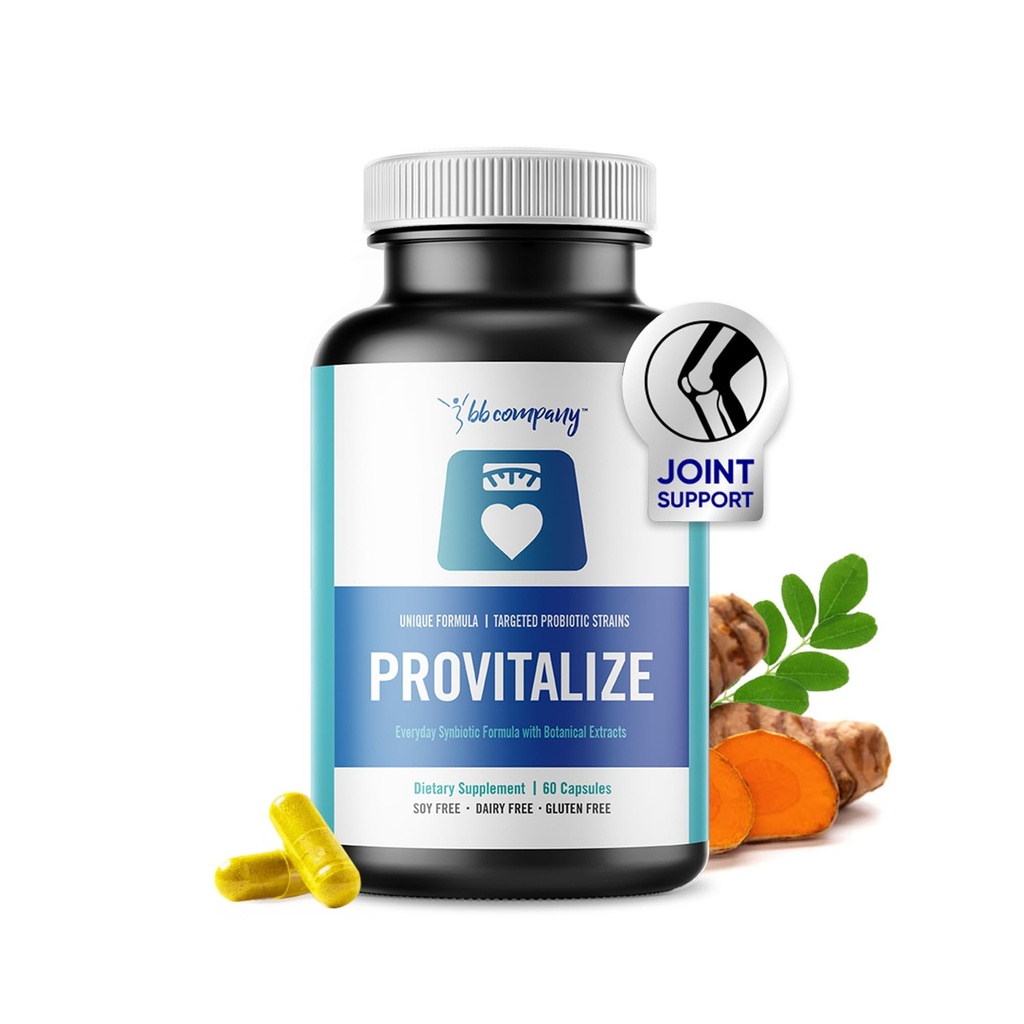 BB Company Provitalize Silencio Probiotics for Women Digestive Health, Menopause, Joint Support ← Sexy Midsection Curves, Bloat  Turmeric Curcumin Moringa ← Embalaje Vary Silencio 60 Ct