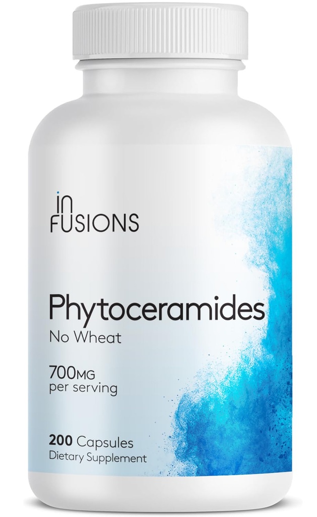 Fitoceramides 200 Capsules Rejuvenecimiento de Rehabilitación de la Esquí Rejuvenecimiento Anti-Envejecimiento Ceramidas conducidas por plantas 700mg Gluten Free Non-GMO
