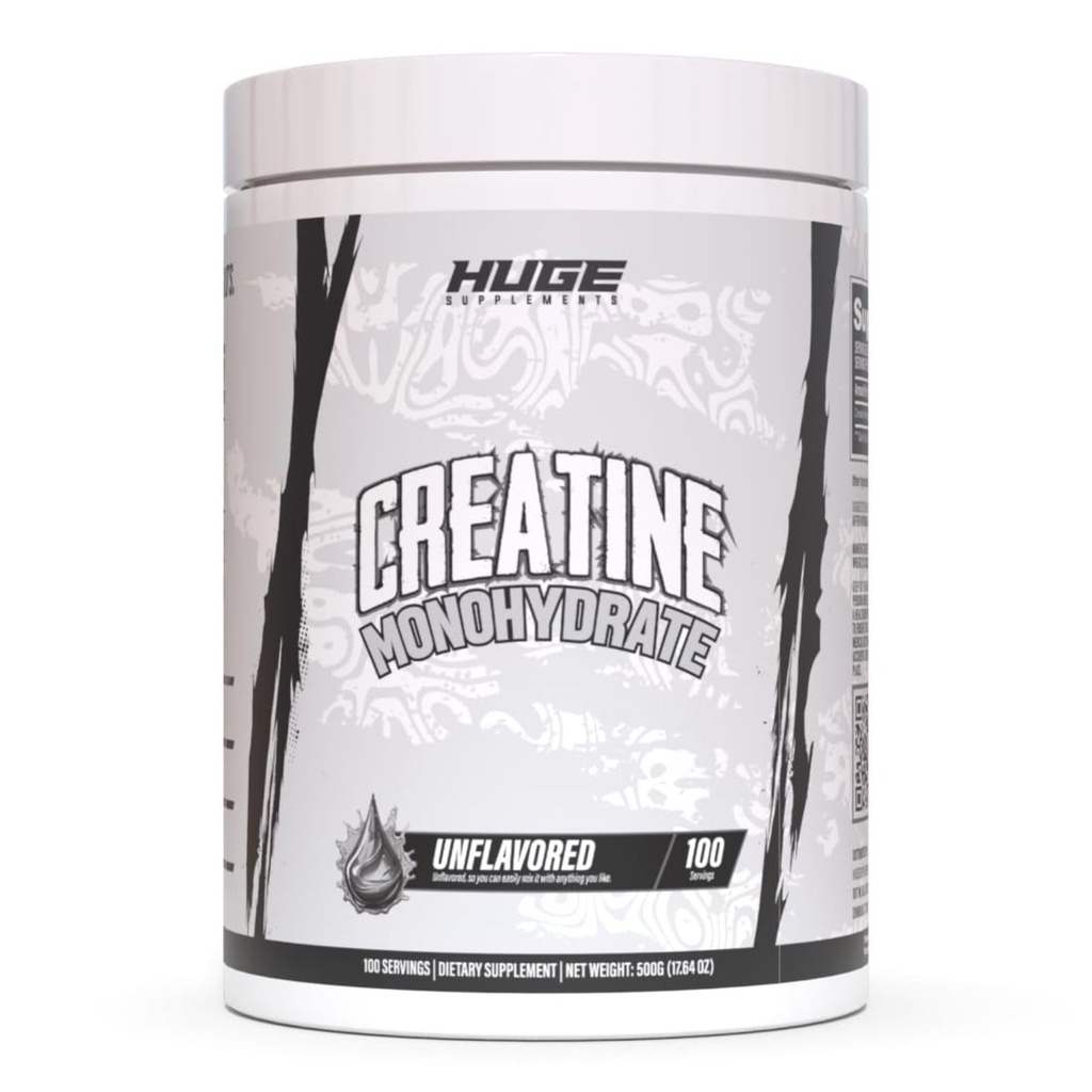 Pure Micronized Creatine Monohydrate Powder - Tested, 500 Grams, Micronized for Optimal Absorption, Clinically Dosed, No Additives, Unflavored & Easy to Mix (100 Servings)