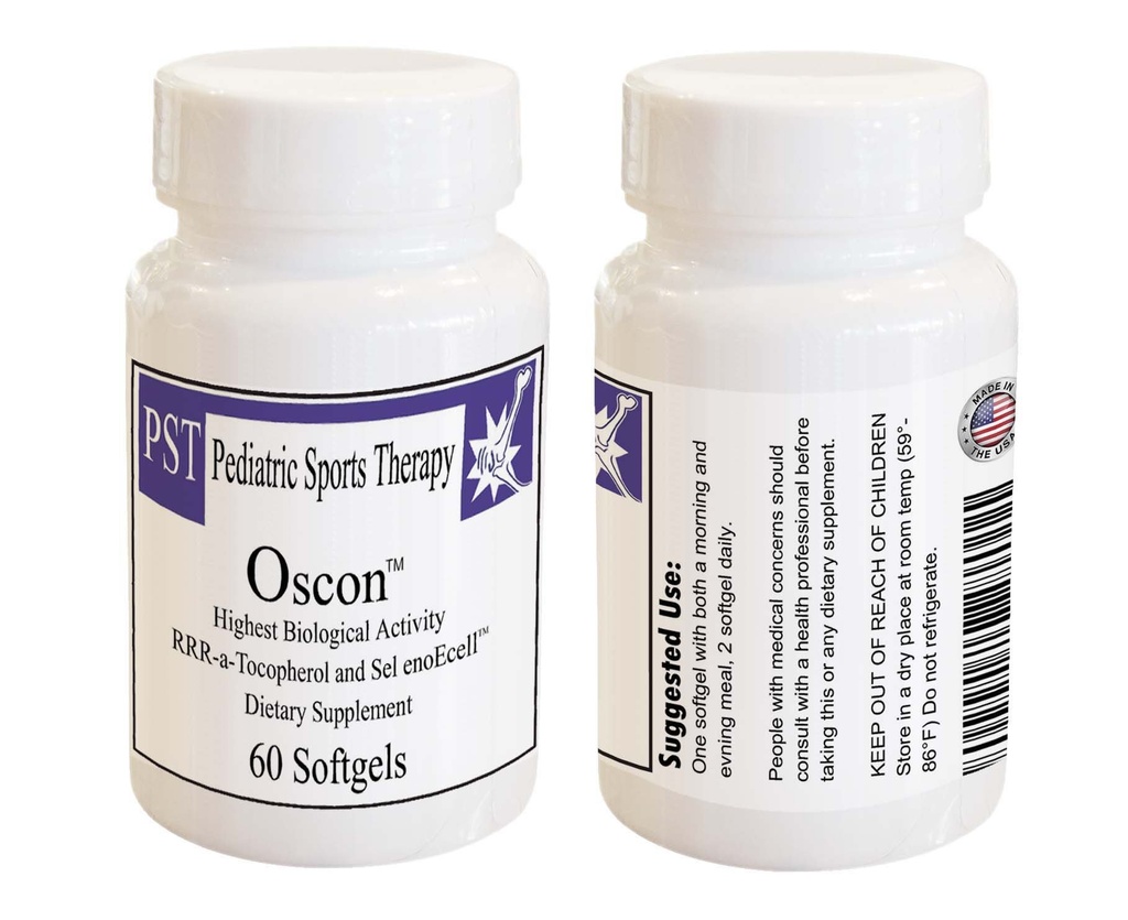 Oscon 60 ct - RRR-A-tocopherol &amp; Selenium Nutraceutical Suplemento...