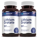 Litio Orotate Suplemento 10mg, 60 cápsulas vegetarianas. Apoya la memoria y el bienestar emocional. Suplementos gratis de esteato de magnesio. (2)