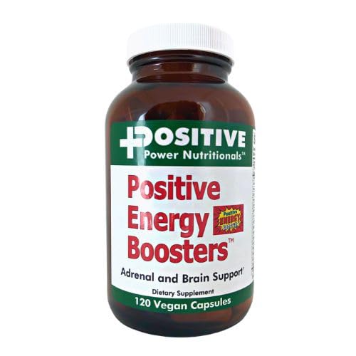 VitaBoost Positivo Power Energy Boosters – Natural Energy Supplement with Herbs, B-12, Bee Pollen, Jitter-Free Smooth Energy, Quick &amp; Safe, No Caffeine, Ephedra, o Guarana (120)