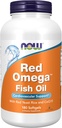 AHORA Suplementos de alimentos, Omega rojoTM con aceite de pescado CoQ10 30 mg y Omega-3, soporte cardiovascular*, 180 Softgels
