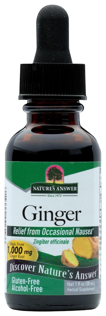 Respuesta de la naturaleza Gorra de jengibre libre de alcohol, 1-Fluid Ounce ← Apoyo inflamatorio