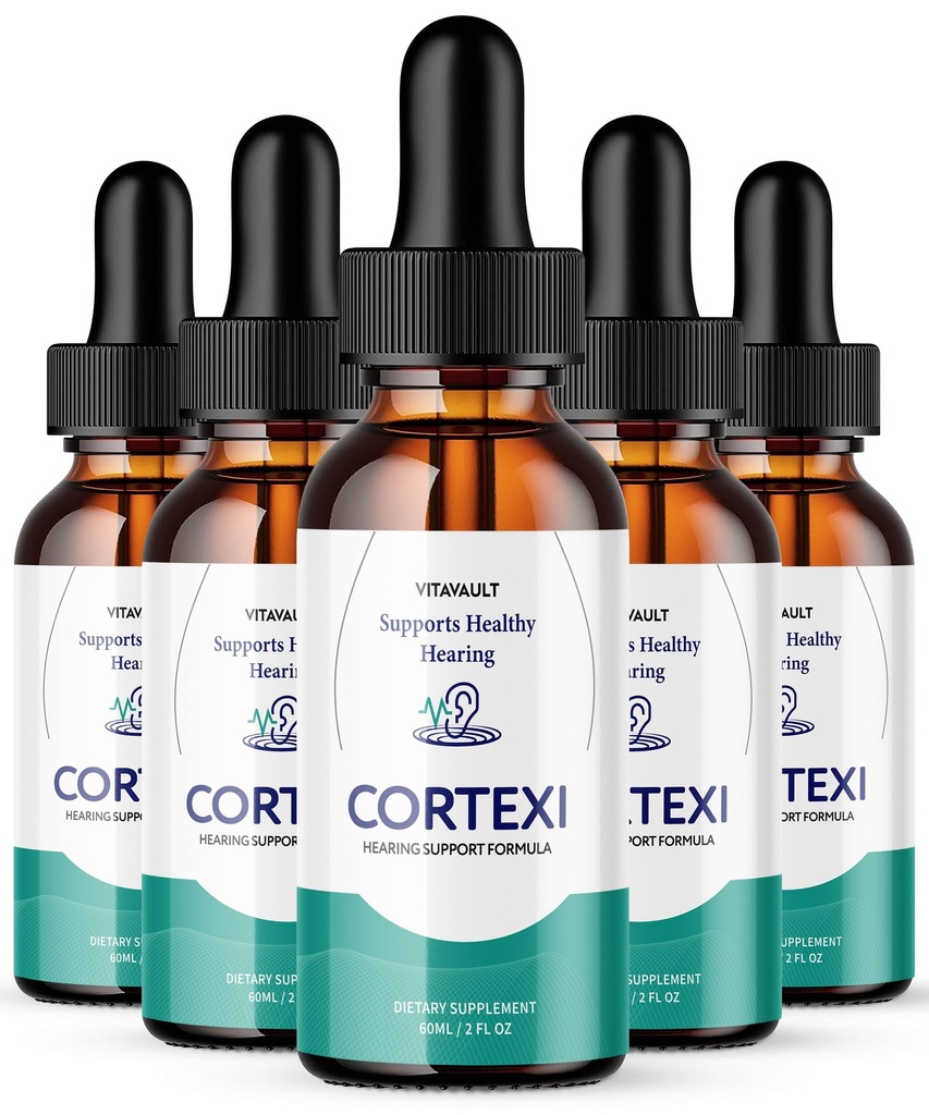 Cortexi Ear Drops - Cortexi Hearing Support Drops, Cortexi Drops, Cortexi Reseñas - Promociona la Claridad Auditoria, apoya el Audiing saludable 5 Packs