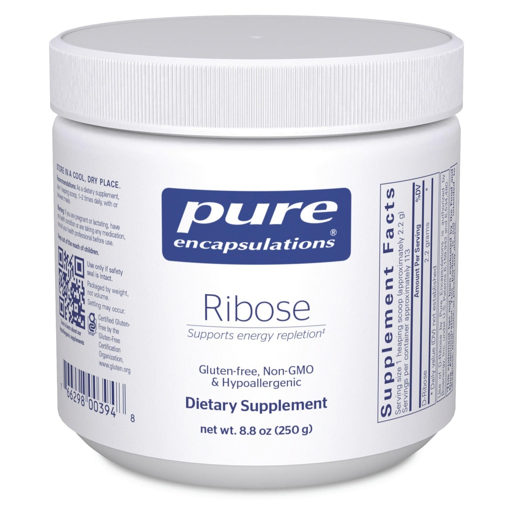 Pure Encapsulations Ribose ← Hypoallergenic Supplement with Rapid Energy Repletion for Intense Exercise TEN 8.8 Ounces