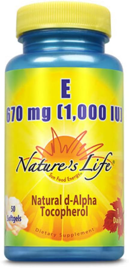 La vida de la naturaleza Vitamina E, 1.000 UI
