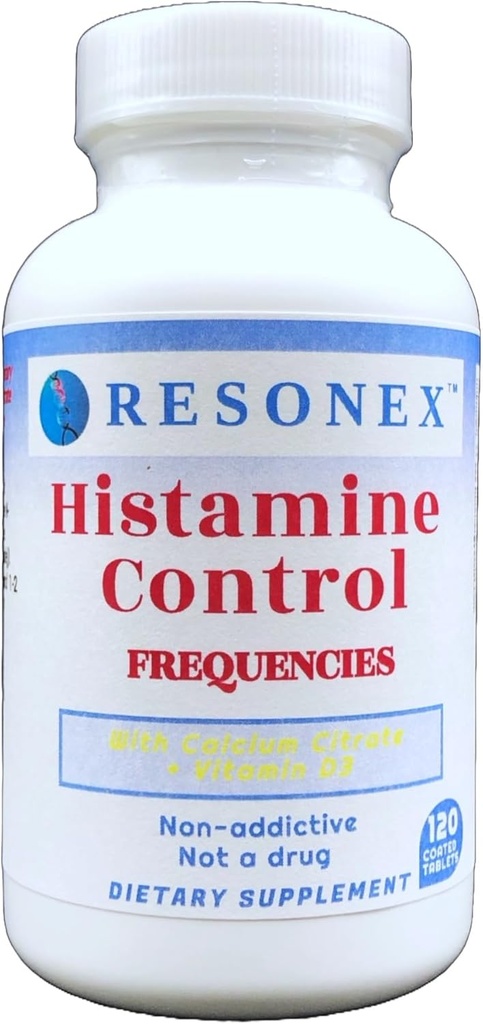 Control de Histamina con frecuencias naturales - 120 Tabletas - con frecuencias naturales de enzimas HNMT y DAO para ayudar a controlar los niveles de histamina