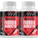 2400mg Fadogia Agrestis Tongkat Ali Suplementos - Tercera Parte Probada - 1400mg Fadogia Agrestis &amp; 1000mg Tongkat Ali, máxima fuerza, masa muscular &amp; rendimiento deportivo, 2 paquetes
