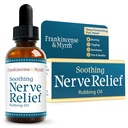 Frankincense &amp; Myrrh Soothing Nerve Relief Rubbing Oil, Neuropathy Pain Relief for Hands & Feet - with Menthol and Frankincense Essential Oils, 2 Fl. Oz. Maximum Strength for Foot