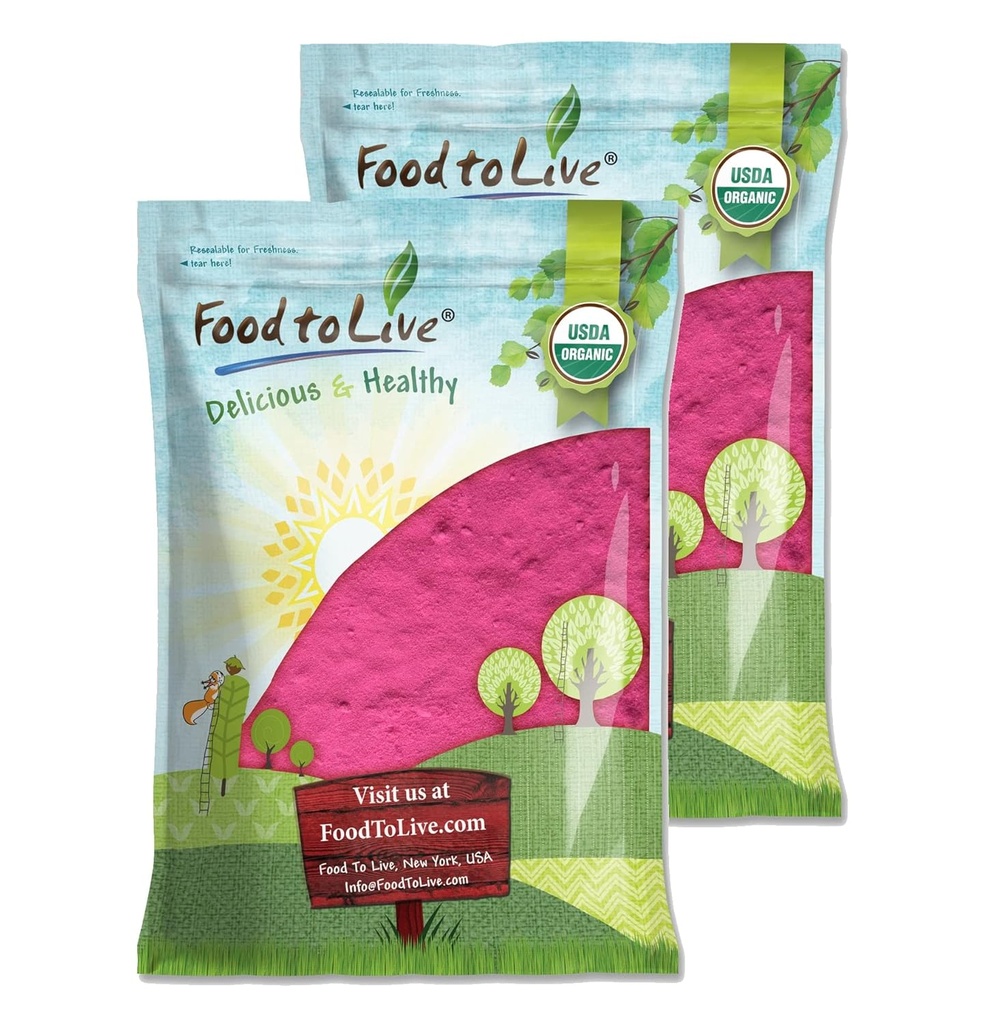 Pitahaya, Vegan, Bulk, Contiene Maltodextrin