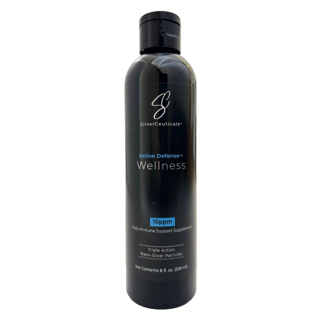 Colloidal Silver w/Nano Technology - 10ppm 8oz - 8X Más Eficacia - Natural Immune Support - Save The Sick Days - Ages 5 &amp; Up - Outperforms Superior PPM Silvers - No Taste &amp; Smell - 3rd Party Tested