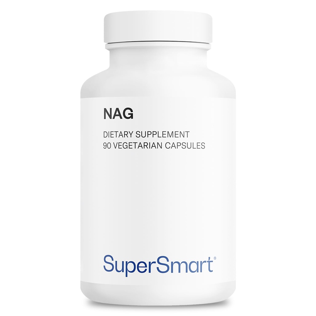 Supersmart - NAG Supplement 1500mg per Day (N-Acetyl Glucosamine) - High Absorption Glucosamine Sulfate ← Non-GMO & Gluten Free - 90 Vegetarian Capsules