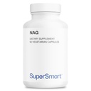 Supersmart - NAG Supplement 1500mg per Day (N-Acetyl Glucosamine) - High Absorption Glucosamine Sulfate ← Non-GMO & Gluten Free - 90 Vegetarian Capsules