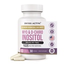 Swiss Activa+ Labs Myo Inositol Suplemento " D-Chiro Inositol Supplement - Premium Hormone Balance for Women " PCOS Supplements - Regulate Menstrual Cycle - Ovarian Support - 30 Days Supply