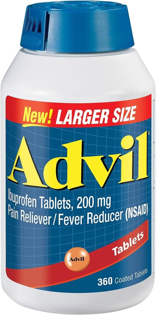 360 Advil Coated Tablets 200 Mg Doin Reliever