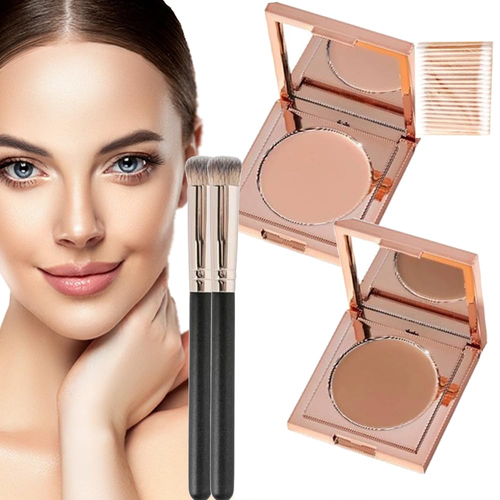 Colored Clay Undereye Corrector - Viralvera Under Eye Corrector, Colored Clay CC Undereye Corrector, Under Eye Concealer, Under Eye Color Corrector para los círculos oscuros (#1+#2)
