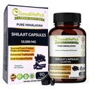Pure Himalayan Shilajit Capsules. Maximum Strength Natural Shilajit Rich in Trace Mineral & Fulvic Acid. Alto Altitude Sourcing. Vegan NonGMO 90ct. Extracto Tradicionalmente Sin Stearate No Rice Flour