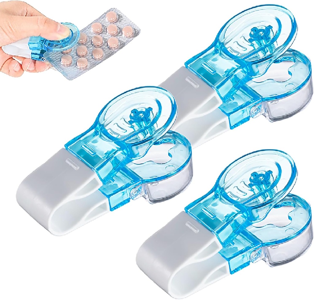 Portable Pill Taker, Upgrade Pill Extractor Tool Portable Pill Popper Tool, Pill Popper para Blister Packs, Portable Travel Tablet Dispenser Pills Extractor Tool Household Gadgets (3pcs)