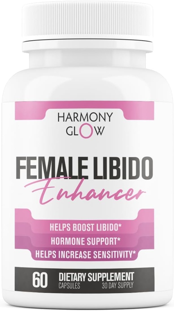 Armonía GIow: Nuevo Libido Booster para Mujeres ← Boost Desire, Mood, Energy, Sensitivity ← Tribulus, Muira Puama + 12 Más Ingredientes Poderosos Ultra Dosificados ← Natural &amp; Seguro 3er Partido Tested - 60 cápsulas