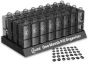 Organizador mensual de píldoras 2 veces al día, CAidRE Organizador de 30 días AM, Cajas y Organizador de 1 mes, Organizador de píldoras de 31 días con cargador semanal para aceite de pescado, vitaminas, suplementos, negro
