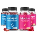 NutraChamps Pelo completo, Skin & Nails Bundle. Biotina, Collagen, Keratin