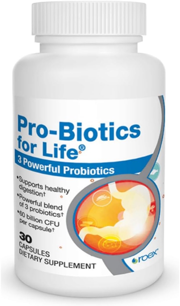 Roex Vitaminas ← Probióticos para la Vida ← Gut Health ← Digestión Apoyo SilencioVegetable Capsules