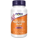 AHORA Suplementos de alimentos, ácido hialurónico 100 mg, doble fuerza con L-prolina, ácido lipoico alfa y extracto de semilla de uva, 60 cápsulas de veg