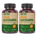DEVA Glucosamina Vegan-MSM-CMO &amp; Turmeric Supplement - Gluten Free Plant Based Nutritional Supplement - 90 Tablets (Pack of 2)