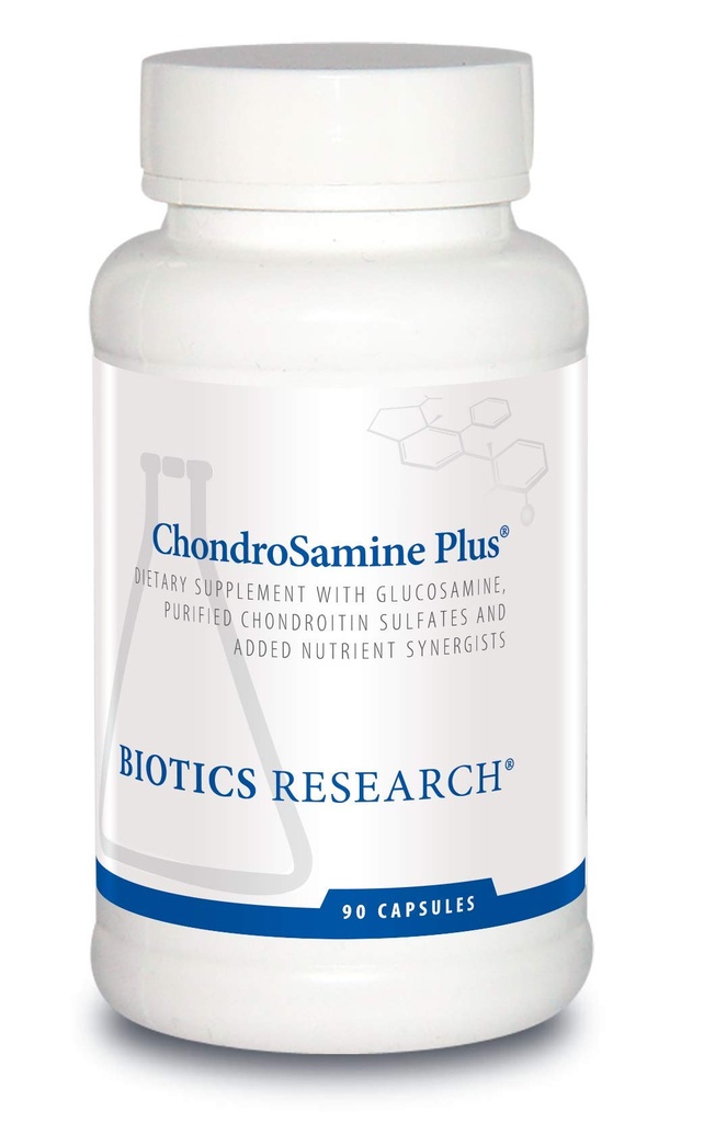 Biotics Research ChondroSamine Plus Glucosamine Plus Chondroitin, MSM, Vitamins and Minerals, Joint &amp; Connective Tissue Support, Healthy and Ease of Movement. 90 cápsulas