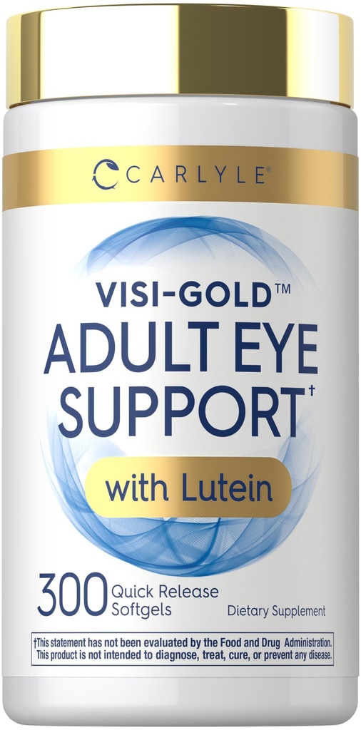 Carlyle Adult Eye Support Silencio 300 Capsules Silencio con Lutein y Zeaxanthin