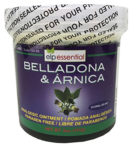 Belladona y Arnica Analgésico ungüento 5 oz (141g) Paraben Gratis