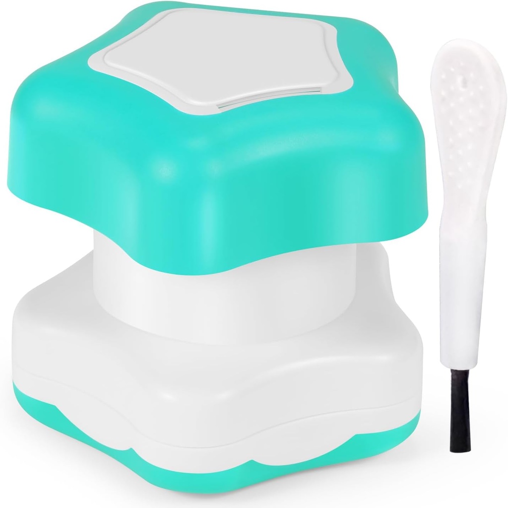 Johnbee Pill Crusher, Pill Grinder Fine Powder Extremely Fine. Compartimiento de almacenamiento. Pill Crushers for Elderly, Family and Pets. Silicone Edges. Grind Multiple Pills at Once - Cleaning Brush (Cyan)