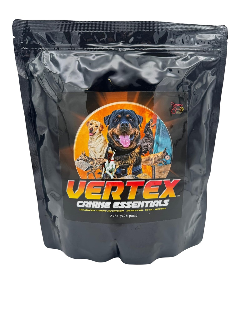 Suplemento de perros de alto rendimiento de Vertex – Vida predigestada, Whey &amp; Egg Protein – apoya el músculo, la recuperación, la fertilidad, la digestión " producción de leche – Ideal para trabajar, criar " perros activos - 2 LBS