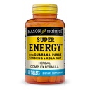 MASON NATURAL Super Energy, Made with Guarana, Panax Ginseng " Kola Nut for Optimal Performance " Energy, 30 Day Supply