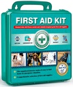 General Medi 360 piezas Hardcase First Aid Kit - Amplio gran caja de primeros auxilios contiene suministros médicos premium para viajes, hogar, oficina, vehículo, camping, lugar de trabajo &amp; exterior