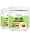 NaturalSlim Magicmag Puro Magnesio Citrate Estrés de Polvo, Estreñimiento, Muscle, Heart Health, y Sleep Support ← Raspberry Lemon Magnesium Suplemento - 8oz Drink Mix (2 Pack)