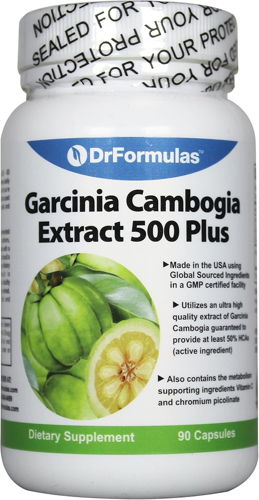 DrFormulas Garcinia Cambogia Extracto 500 Plus, 90 cápsulas